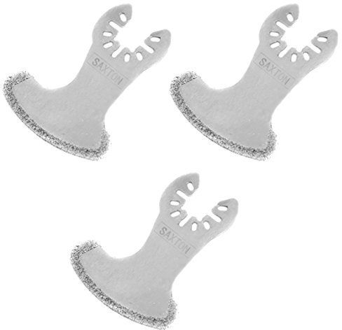 3X Saxton Diamond Sickle Blades Dewalt Erbauer Stanley Worx Oscillating Multitools