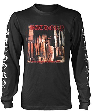 Bathory Under The Sign Männer Langarmshirt schwarz XL 100% Baumwolle Band-Merch, Bands