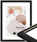 WANDStyle Bilderrahmen Schwarz 20x30 cm aus Holz im Landhaus-Stil zum Aufhängen, Fotorahmen Made in Germany - H340