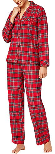 LAIKETE Pyjama Noel Famille Ensemble Tartan Style Vêtement de Nuit Deux Pièces Manches Longues Impression a Carreaux Set Sleepwear Homewear pour Papa Maman Bébé Homme Femme Enfant Fille Garçon Pyjamas