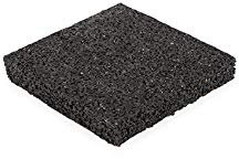 Terrassenpads 100x100x15mm (Set 100 Stück) - Stärke GummiPads - Unterleger aus Gummigranulat - Bautenschutzmatte aus Gummi - Unterlagepads