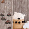 #patterned.wallpaper PVC-Freie Kinderzimmer Tapete 3D Vliestapete + passende Bordüre Traktor Bauernhof Tiere Holz Spielzimmer
