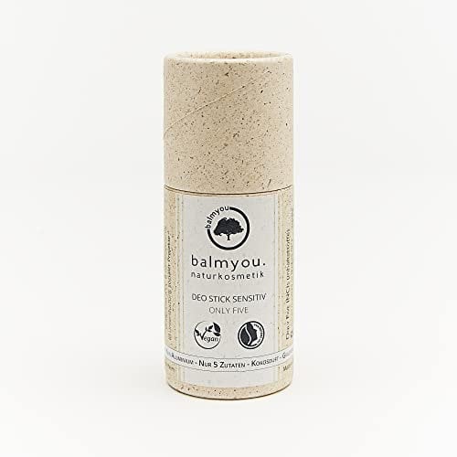 balmyou.naturkosmetik Deo Stick Sensitiv Only Five in Graspapier, 50 g