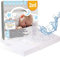 Bisoo 37x80 / 40x80 Spannbettlaken Kinderwagen - 2in1 Baby Wasserfester Matratzenschoner Spannbettlaken aus 100% Baumwolljersey Öko-Tex - Matratzenbezug Kinderwagen 1 Stück Weiß 80x40 cm