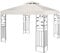 GIANTEX Toile de Toit de Rechange 3 x 3 M Imperméable, Tonnelle de Jardin Anti-UV Facile à Installer, pour Jardin, Plage, Parc, 2 Niveau, Beige