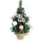 COM-FOUR® Künstlicher Weihnachtsbaum mit Christbaumkugeln - Geschmückter Tannenbaum für die Weihnachtsdekoration - Christbaum für die Deko zu Weihnachten (01 Stück - 45cm - grün/weiß/braun/rosa/blau)