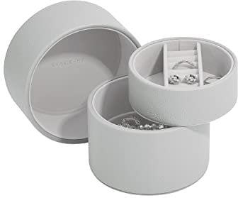Stackers Pebble Grey Bedside Jewellery Box Pod