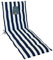 LILENO HOME Coussin, 1 pièce, à rayures bleues, pour chaise longue de jardin et de plage, rembourré, 188 x 60 x 5 cm