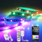 CHNMALITAI 12V 60LEDs/Meter 5M Tuya WiFi RGB LED Streifen, 300LEDs WS2811 Dimmable RGB mit IC LED Strip Arbeiten mit Alexa, Tuya APP and Fernbedienung Control für Party Deko Beleuchtung