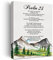 Psalm 23 The Lord is My Shepherd Bibelvers Leinwandbild Christliches Büro Heimdekoration Aquarell Schrift Poster Bild Kunstwerk 29,2 x 38,1 cm (Holzrahmen)