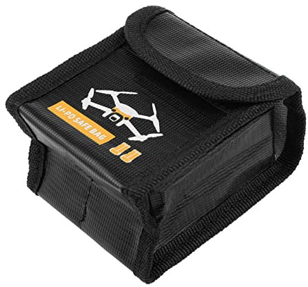 EMSea Explosionsgeschützte Sicherheitstasche kompatibel mit DJI Mini 3 Pro Drohne Akku Sicherheit Aufladen Aufbewahrungstasche Ersatz 95 x 86 x 63 mm Größe M