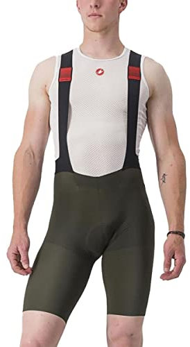 CASTELLI 4521002-309 Premio Black BIBSHORT Shorts Men's Dunkelgrün L