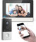 KIS603-P Kit d'interphone vidéo IP PoE filaire avec écran TFT coloré 7 2 MP audio bidirectionnel WiFi 2,4 GHz Vision nocturne Compatible avec l'application Connect