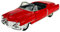 Welly Cadillac Eldorado Cabrio Offen Rot 1953-1966 ca 1/34-1/39 Metall Modell Auto Die Cast Neu im Kasten
