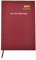Arpan Personalisierbarer Text 2023 Tag pro Seite Tagebuch (A4, Burgundy)