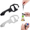 Cobee Porte clés ouvre bouteille multi outils, 2 pièces 6 en 1 porte clés outil de poche pour ouvre bouteille, tournevis, règle, clé, tournevis, lime, cadeau parfait pour petit ami, mari, père