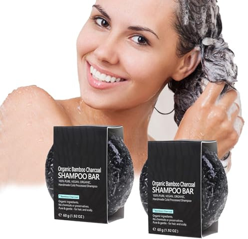 Pemarlis 2 Stück Grau Glanz Seife,Natürliche Seife zur Entfernung Grauer Haare,Grau Glanz Haar Revitalisierungsbar,Natürliche Haarseife Für Graues Haar,Haar Verdunkelung Festes Shampoo