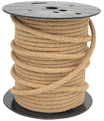 20 mètres 3 - fils Câble textile fil électrique tissu rond 3x1,5 3G1,5 toile de jute