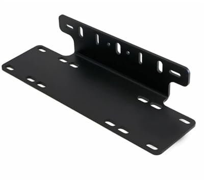 Muzhen Store Auto Number Licence Plate Mounting Bracket Holder Universal Front Rear Bumper Car Led Bar Work Light Plate Frames (Color : Black 1)
