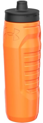 Under Armour Botella de agua exprimible de 32 onzas, tapa de disparo rápido, deportes, viajes, actividades al aire libre, polipropileno, apta para lavavajillas (solo estante superior)