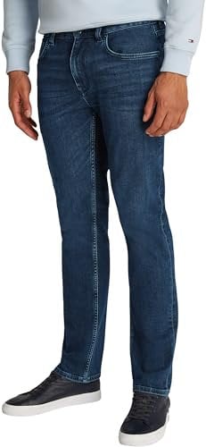 Tommy Hilfiger Herren Straight Denton Jeans Washes Gerade, Denim (Tinted Blue), 34W / 34L