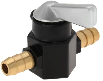 VGOL 1Pcs Robinet Essence Interrupteur Marche-arrêt en Métal 8mm pour Moto ATV Scooter Valve Noir