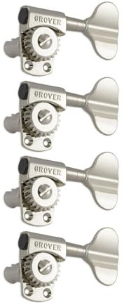 Grover 145N4 Titan Electric Bass Machines - Bass Machine Heads, 4-in-Line, Bass Side (Left) - Nickel