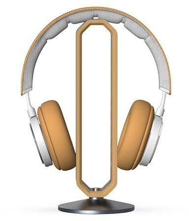 YICOSUN Kopfhörer-Ständer Halter Holz | Alle Kopfhörer-Größen, 100% Bambus, Premium Qualität | Schreib-Tisch Kopfhörerständer Kopfhörerhalter Halterung als Ablage für Gaming, Headset uvm. (Bambusholz)