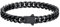 U7 Herren Armband Schwarz Edelstahl Gliederarmband 7MM Panzerarmband Männer Kubanische Armbänder 23cm lang Armschmuck für Vater Bruder Jungs Freund