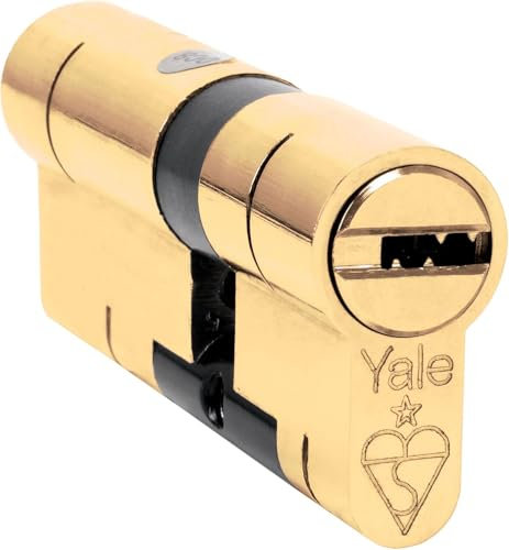 Yale Superior Euro-Zylinderschloss, 40/45 (85 mm), TS007, 1-Stern-bewertet, Hochsicherheit, Messing, Euro-Profilzylinder