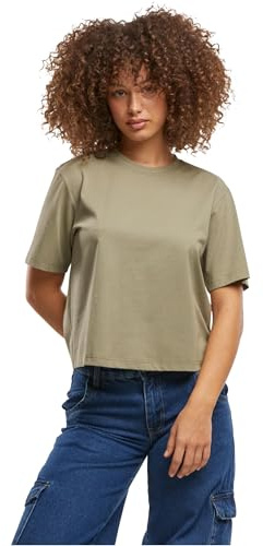 Build Your Brand Women's BY369-Ladies Sorona Loose Fit Tee T-Shirt, paleolive, M