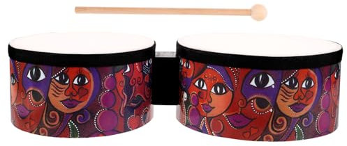 CIMAXIC 1 Satz Bongo-Trommel Djembe-Trommel Schlagzeug für Kinder -Trommeln trommel -Klavier Bongos für Kinder Kindertrommel Schlaginstrument Bongotrommeln hölzern