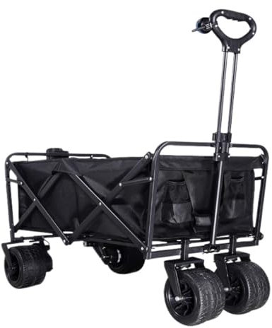 Transportwagen Elektrischer Wohnmobilwagen, Outdoor-Stall, Camp, Campingwagen, Faltbar, Tragbar, Einfache Zugstange, Handschub Tragbarer Wagen