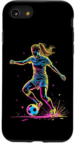 Fußball, Mädchen | Frauen, Teenager-Mädchen, Jugendliche | Fußballspieler Hülle für iPhone SE (2020) / 7 / 8