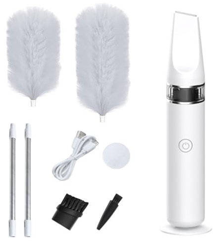 360 ° Spolverino Elettrico Girevole: Spazzola Elettrostatica Ricaricabile, Pulitore Polvere Automatico | Ventilatori A Soffitto, Polvere A Soffitto Alto, Persiane E Strumenti Reutil