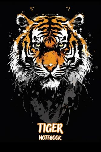 Epic Animal Notebook Journal: Wild Tiger Cover Notebook For School, College, Office, Work | Wide Lined | 6 x 9 Inches