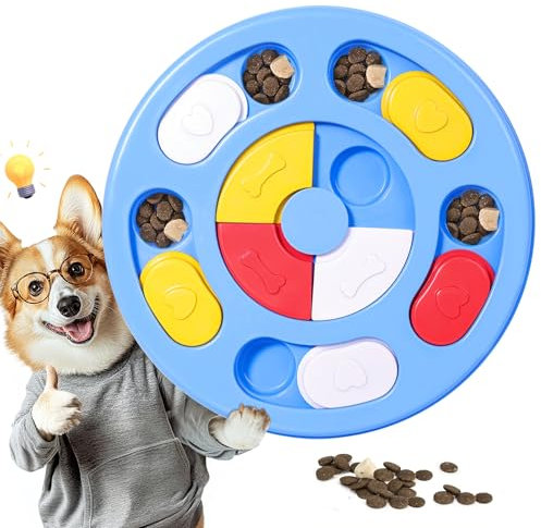Hundespielzeug Intelligenz, Intelligenzspielzeug für Hunde, IQ-Training, waschbar, Intelligenzspielzeug für Hunde, waschbares Hundeleckerli-Spielzeug, Hundespielzeug für Welpen und Katzen (Himmelblau)