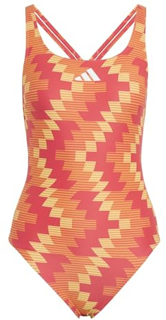 adidas Damen Football-Inspired V-Back Graphic Swimsuit Badeanzug