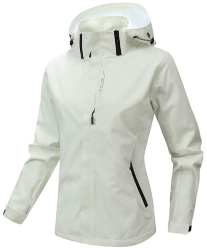 WINKEEY Giacca Antipioggia Donna Leggera Giacca a Vento Donna Impermeabile Antivento Autunnale Invernale Mezza Stagione Jacket