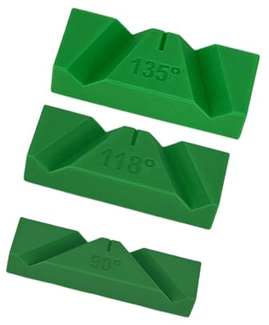 3PC Drill Sharpener Kit for Multiple Angles Precision Grinding 90 118 135 Degre Drill Bit Sharpener Tools Heavy Duty Construction