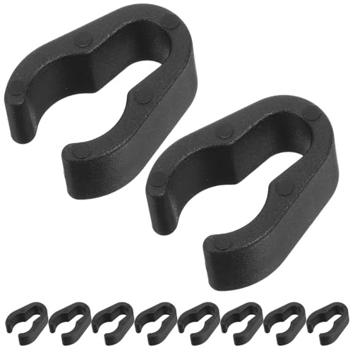 TOYZFRIENDY 10pcs Plastic Microphone Cable Clips Mic Cable Organizer Clamps for Mic Stand Poles Easy Lightweight Accessories