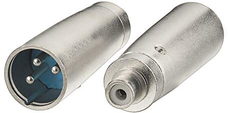 Superbat Adattatore Jack XLR Maschio a RCA Femmina Convertitore Audio Stereo per Cuffie, Tastiera, Chitarra Elettrica, Amplificatore, Pianoforte, Altoparlante (2 Pezzi)