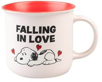 Grupo Erik Peanuts Snoopy Love Season Premium Tasse Kaffeebecher | Kaffeetassen Becher Teetasse Größe 9,3 x 8,5 cm - Fassungsvermögen 350 ml - Fanartikel Geschenk Merch Geschenke
