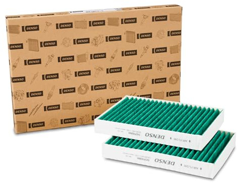 DENSO ClearAir+ Innenraumfilter (Teilenummer DCF839A) 5-lagige Filterung mit antibakteriellem Schutz, entfernt bis zu 99% aller Bakterien und Viren