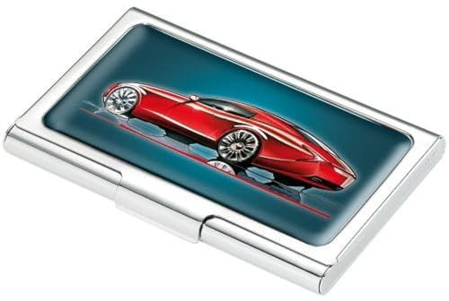 TROIKA Visitenkartenetui RED FLASH CDC02-A040, Metall verchromt