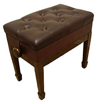 Walnut Adjustable Artist Piano Bench
