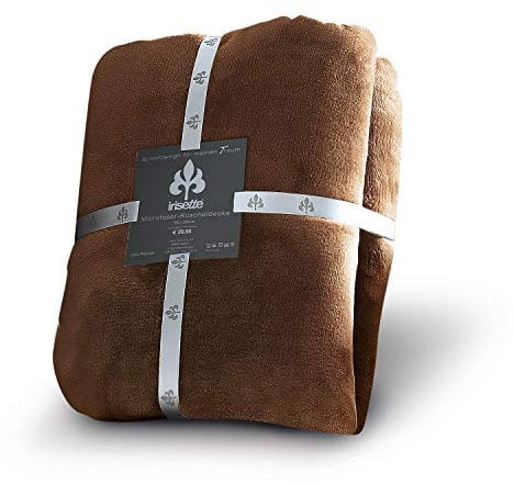 Irisette 8900 - 81 Castel Uni Kuscheldecke / 150 x 200 cm, marone