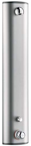 Delabie - Panneau de douche PREMIX avec mitigeur thermostatique et pomme fixe round alimentation cachees Ref : 792310