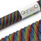 Ganzoo Paracord 550 Seil, Nylon-Polyester, 4mm, Typ 3, 30 Meter, 7 Kernstränge, Outdoor-Schnur, Allzweck-Seil, Hundehalsband, Hundeleine, Armband knüpfen, Camping, Survival - Regenbogen dunkel