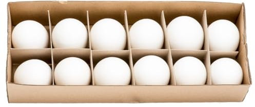 NaDeco Hühnereier ausgeblasen Weiß 12 Stück | Hühnerei | Dekoeier | Ostereier | Osterdeko | Osterdekoration